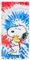 Franco Collectibles Peanuts Snoopy & Woodstock Badetuch, superweiche Baumwolle, 147,3 x 71,1 cm, 100% offizielles Lizenzprodukt