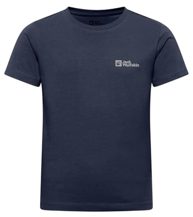 Jack Wolfskin Unisex Kinder Essential Cotton K T-Shirt, Night Blue, 176 EU
