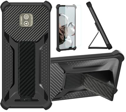 Aroepurt Coque pour UNO Premier Pro Coque Étui Case Cover Hybride [avec Protection d'écran en Verre trempé] [Support magnétique Pliable] [givré résistant aux Empreintes digitales] Noir