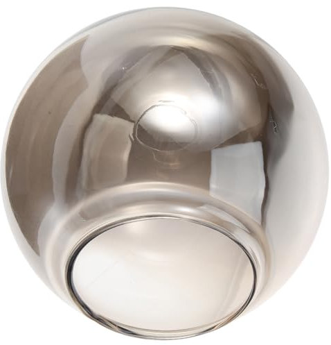 Ciieeo Kugelförmiger Glas Lampenschirm Rauchgrau Dekorativer Ersatz Für Pendelleuchten Einfache Installation Geeignet Für Verschiedene Einrichtungsstile