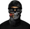Totenkopf Maske, Horror Schädel-Design Sturmhaube vollgesichtsmaske, Kühl Atmungsaktiv Sonnenschutz Ghost Maske für Halloween-Rollenspiel Radfahren Wandern und Outdoor-Sport, Gold