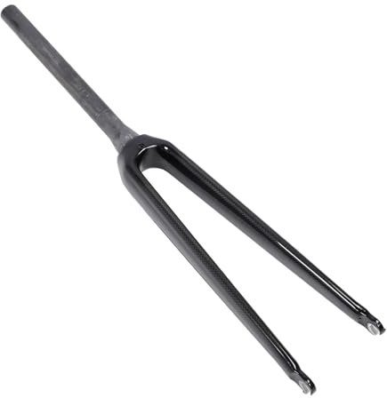 Luocute Bike Fork, Carbon Fiber Bike Front Fork 700C Carbon Fiber C Brake Tapered Tube Quick Release Rim Brake Lengthened Bike Fork for Road Bikes, Mountain Bike Suspension Forks (3K
