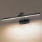 Pasoar LED Spiegel Lampe Badezimmer 60 cm, Rotation Lampen IP44, Spiegel Licht 18 W 1440LM, LED Badezimmer Lichter, Neutral Weiß 4000K, Schwarz