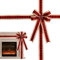 Lazos para armario de Navidad - Cintas decorativas navideñas, decoración de puertas de vacaciones, cintas para armario de Navidad, lazos de materiales de alta calidad, cinta para armario de vacaciones