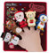Fingerpuppe, Fingerpuppe, 5 x Weihnachtsmärchenfinger, Lernspielzeug für die Zeit der Cartoon, Figuren mit Fingern, Weihnachtsmann-Fingerpuppen