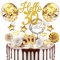 Tortendeko 30 Geburtstag Mann Frau, 20 Pcs Gold Cake Topper Deko 30 Geburtstag Männer Frauen, Hello 30 Tortendeko mit Geburtstagskerzen, für 30 Geburstagstorte Deko