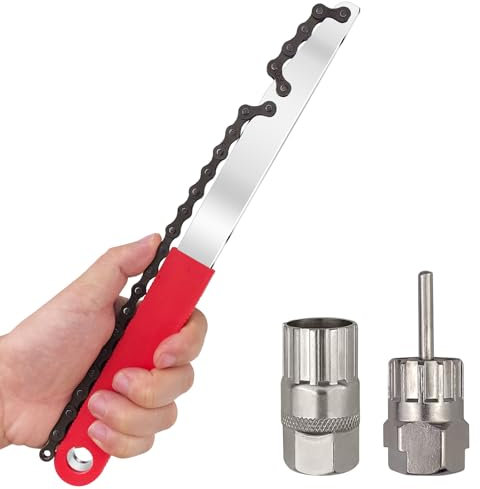 Maxentico Outils Velo, Outils Fouet a Chaine Jeu, Démontage D'Extracteur Demonte de Cassette Kit D'Outils de Vélo, Démonte Roue Libre Vélooutil, pour Fouet de Chaîne de Vélo pour Shimano/Sram/Sunrace
