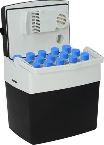 Brixy Elektrische Kühlbox - 30L - Kühlbox - 12V und 230V - Frigobox - Kühlen und Heizen - Schwarz