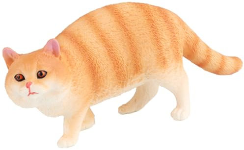 JOINPAYA Escultura De Gato Simulado De Pelo Corto Adorno De Animales para Escritorio Figura Decorativa De Creativo para Amantes Mascotas