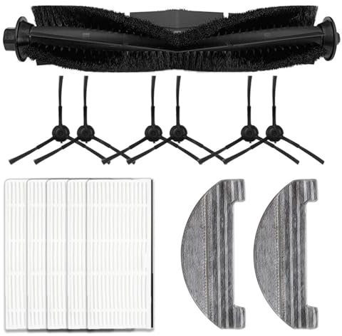 RRSQ Accessoire pour aspirateur Brosse rotative, Brosse latérale, Balai HEPA, Accessoires de Remplacement for aspirateur Robot Proscenic M8 Pro(SET12)