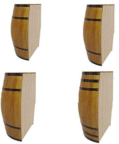 Wanddekoration aus Eichenholz – handgefertigtes halbes Fass-Hängeregal für Weinkeller, Bierfässer, Hochzeitsfotografie-Requisiten, Hotel- und Weinkellerei-Dekorationen