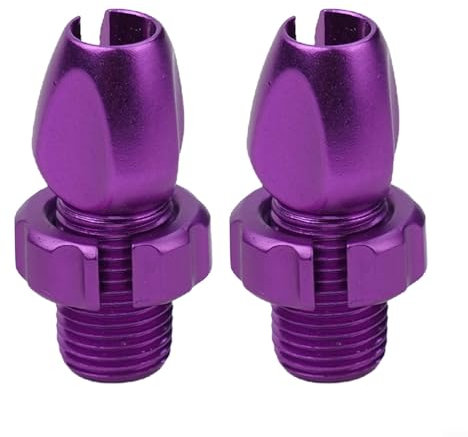 Brake Lever Nut Adjuster, 2 Pcs MTB Bike Bicycle Brake Handle Lever Adjusting Screws Fastener Bolt Brake Accessories, M10 Bicycle Brake Lever Adjusting Screws (Purple)