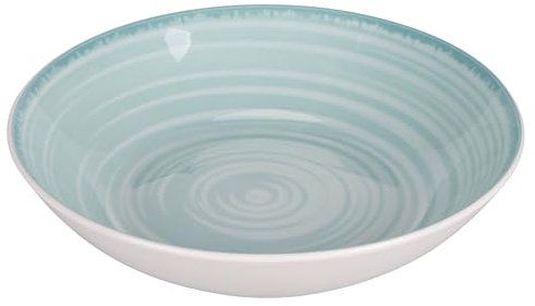 Set 6 Piatto fondo in porcellana Ø20,5 cm, Baita Acqua