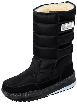 Generisch Schneestiefel Herren,Winterstiefel Herren Wasserdicht Warm Gefüttert,rutschfest Outdoor Wanderschuhe,Ski Schuhe HerrenVerdickte Schneestiefel,Trekkingschuhe Stiefel Herren Winter Boots