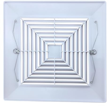 Copertura di ricambio per ventilatore da bagno, per condizionatori d'aria, griglia di ventilazione, facile da installare, coperchio del ventilatore del bagno