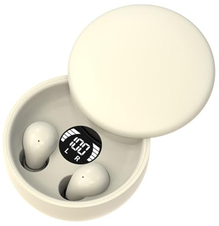 ALCXAZS Bluetooth Super Ohrhörer, Geräuschunterdrückung, Schlaf, 5.4 Chip, Miniaturkanal, bequemer In Ear Kopfhörer für Männer, Hautfarbe