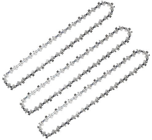 WORFCI 3Pcs 8-Inch Chainsaw Chain 46-Drive Links, 1/4LP, 8 Inch Replacement Chains for Cordless Electric Portable Mini Chainsaw