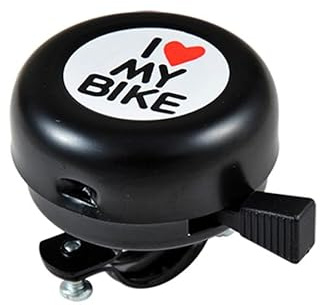 cyclingcolors Fahrradklingel Rollerklingel klingel Hupe schwarz i Love My Bike
