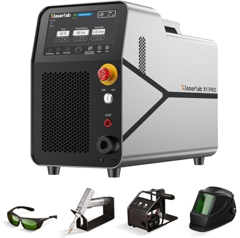 X1pro 700W Laser Welding Machine – 6-in-1 Handheld Fiber Laser Welder for Welding, Cutting, Cleaning, Rust Removal, Underwater Welding & CNC Retrofit – Equipped with Auto Wire Feeder and Helmet