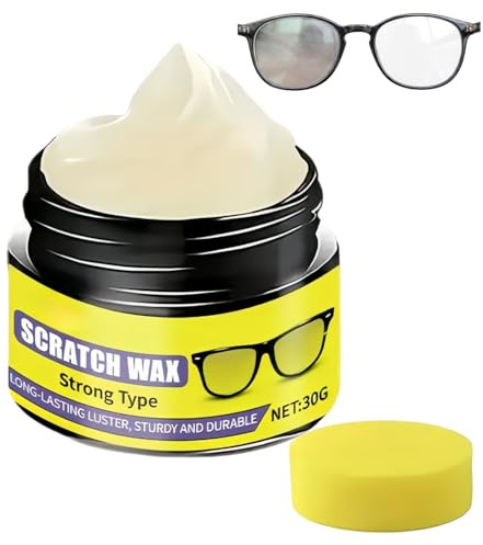 Wtirey Eyeglass Scratch Remover, 30g Scratch Repair Cream - Glasses Lens Scratch Remover for Spectacles, Home, Office, Travel & Road Trip