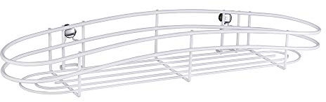 WENKO Maxiablage Classic Plus - Badezimmerablage, Badregal mit hochwertigem Rostschutz, Stahl, 50 x 8.5 x 15 cm, Weiß