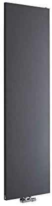 Milano Riso Anthracite Vertical Single Flat Panel Radiator - 1800mm x 500mm