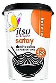 Itsu Satay Noodle Cup - 64g x 6 (3 Pack Bundle)
