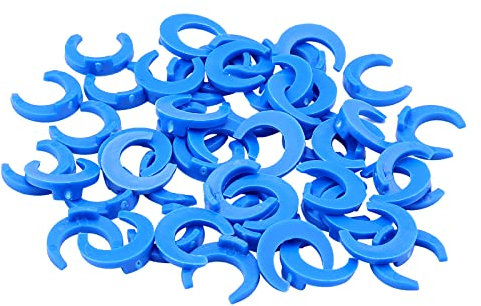 Pxyelec 1/4 Zoll Verschlussclips für RO Umkehrosmose Wasserfilter Armaturen (50 Stück)