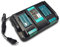FengWings® DC18RD 4A doppio caricatore Sostituzione per Makita 18V Li-ion Batteria BL1850B BL1840 BL1840B BL1830 / Sostituzione per Makita 14.4V Batteria BL1415 BL1430 BL1440 DC18RC