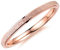 OAKKY 2MM Frotter Mariage Bande Bague Femme Acier Inoxydable Rose Oro Taille 52