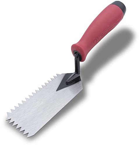 MARSHALLTOWN QLT V-Notched Margin Trowel, 5 x 2 Inch, Tile Trowel