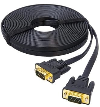 DTECH - Cavo VGA Ultrasottile, 5 m, 15 Pin, Maschio a Maschio, Full HD 1080P