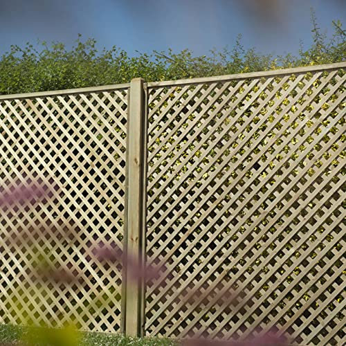 Forest Garden 180 x 180cm Wooden Lattice|Diamond Trellis Panel|Pack of 10