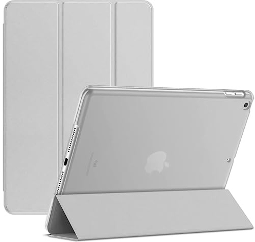 Slim Smart Stand Case Magnetic Cover For Apple iPad Mini 1/2/3 Smart Case with Automatic Magnetic Wake/Sleep (Silver)