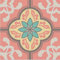 Tile Sticker Pastel Light red Yellow- Self Adhesive Floral Decals Wall Art Decor transfers- Kitchen splashbacks Bathroom backsplash, Peel and Stick Made in UK. (6 x 6, Pastel Modern 8) Pack of 10
