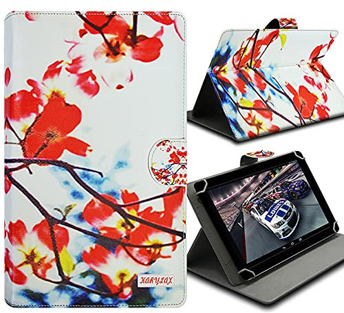 Housse Etui Universel M à Rabat et Support Motif KJ12 pour Tablette Crosscall Core-T4 8 Pouces