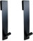 Eidoct Extended Shower Door Hooks, 7-Inch Over Door Hooks for Bathroom Frameless Glass Shower Door,Rack Hooks,Towel Hooks (2, Black)