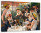 Pixxprint Pierre-Auguste Renoir - Die Mahlzeit der Ruderer, Größe: 80x60cm, Leinwandbild, fertig gespannt, Wandbild, Dekoration, Kunstdruck, kein Poster