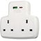 iN Double Plug Adaptor UK with USB Ports | Type-C | 2 Way Adaptor | Multi Sockets | Short Circuit Protection | Double Adaptor Plug UK |