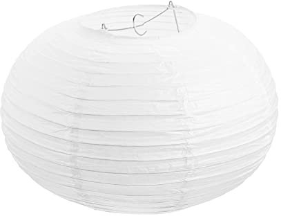OSALADI Lampenschirm aus Papier Runde Papierlaterne aus Reispapier Handgefertigter Umgebungslampenschirm Hängende Papierlampe für Pendelleuchten zu Hause 30 X 30 X 19 Cm