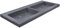 Saqu DoppelWaschbecken ohne Hahnloch 120x46x5 cm - Schiefer Schwarz - Waschbecken für Unterschrank, Waschtisch für Badmöbel Set