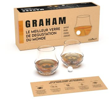 COOKUT - Le meilleur verre de dégustation du monde - Coffret de 2 verres spititueux - Révélez la finesse, la richesse et la complexité de vos alcools de caractère