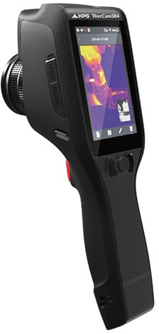 KPS -Thercam384 Wärmebildkamera, Auflösung 384 x 288, NETD < 50 mk, IR-Bild, sichtbare MIF und PiP mit WiFi, 10,2 cm (4 Zoll) Display