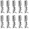 VGOL 100pcs Car Speaker Mini Toggle Switch 2.2mm Female Quick Connector Crimp Connector Spade Terminal Automotive Wiring Terminal, Silver