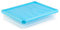 Tradineur - Pack de 6 bandejas frigoríficas de Almacenamiento con Tapa y Rejilla, plástico, Reutilizable, descongelar Alimentos, Fabricado en España - 4 litros - 35 x 27,5 x 6,5 cm – Color Surtido