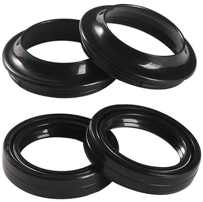 Moto Forcella Anteriore Ammortizzatore Paraolio e Copertura Antipolvere for Pia-gg Fly 125 Liberty 125 Liberty 150 2012-2014 2015 2016 2017 2018(2pcs oil 2pcs dust)