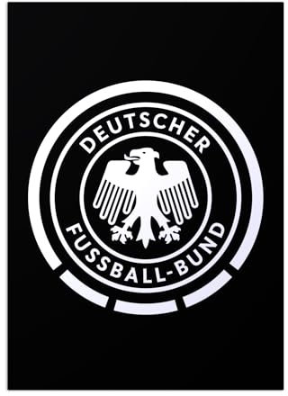 Displate - Poster aus Metal - Deutsche Fußball-Bund - DFB Crest - DFB Crest 3 - Größe M - 32x45cm Matt