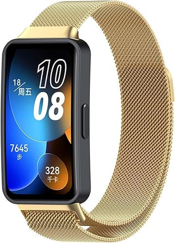 Cinturino compatibile con Huawei Band 9 cinturino in acciaio inox mesh cinturino di ricambio per Huawei Band 9 Smartwatch