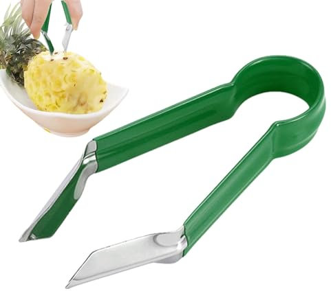 Pelador de fresas pelador de piña, pelador de patatas multifuncionales, pelador de fresa herramienta para quitar tallos de fresa, herramienta de cocina portátil