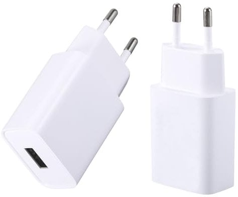 2 Pack USB Chargeur 5V/1A Adaptateur Prise USB pour téléphone Portable, Lecteur ebook,Écouteurs,téléphone Portable, smartwatch